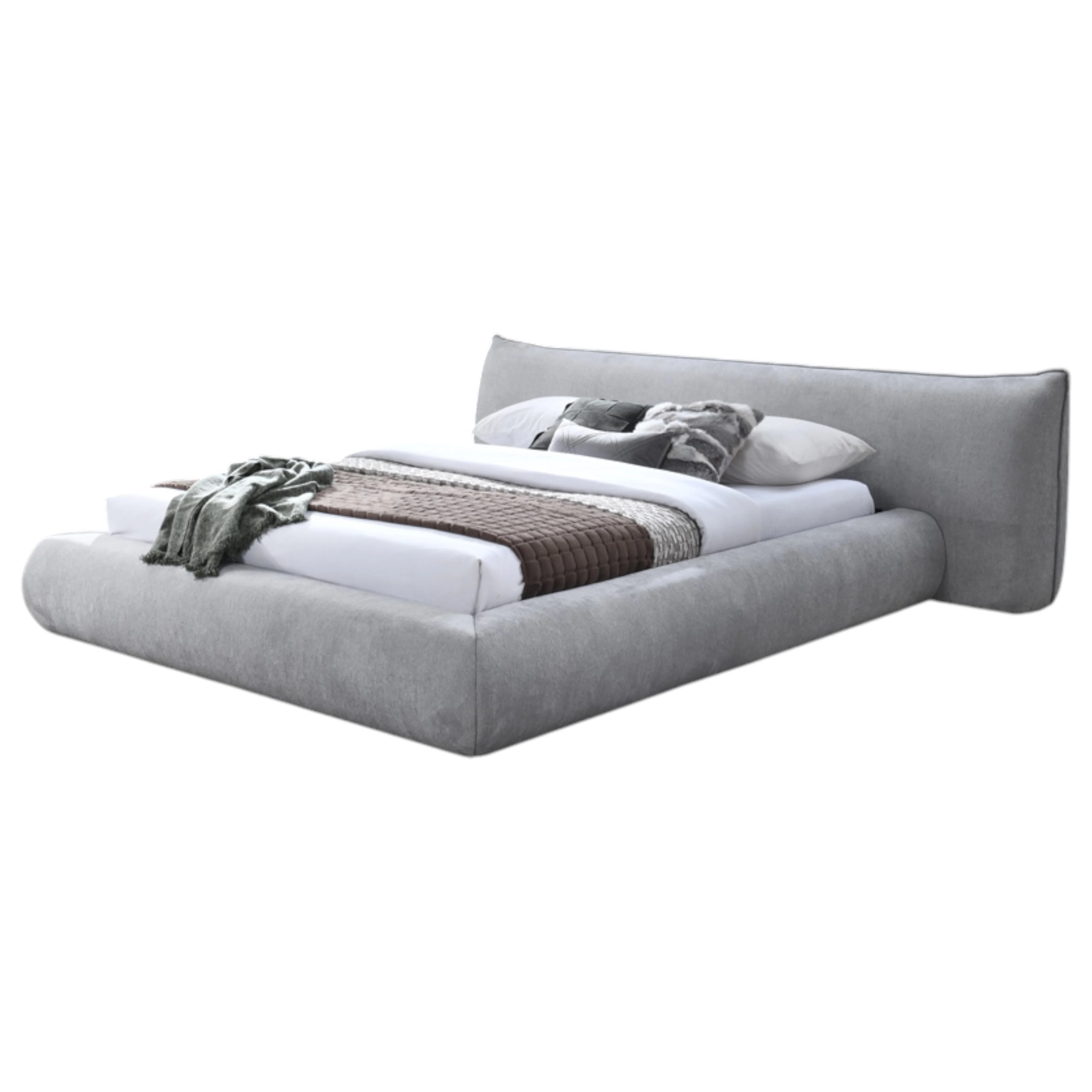 Barossa King Bed Light Grey - Image 6