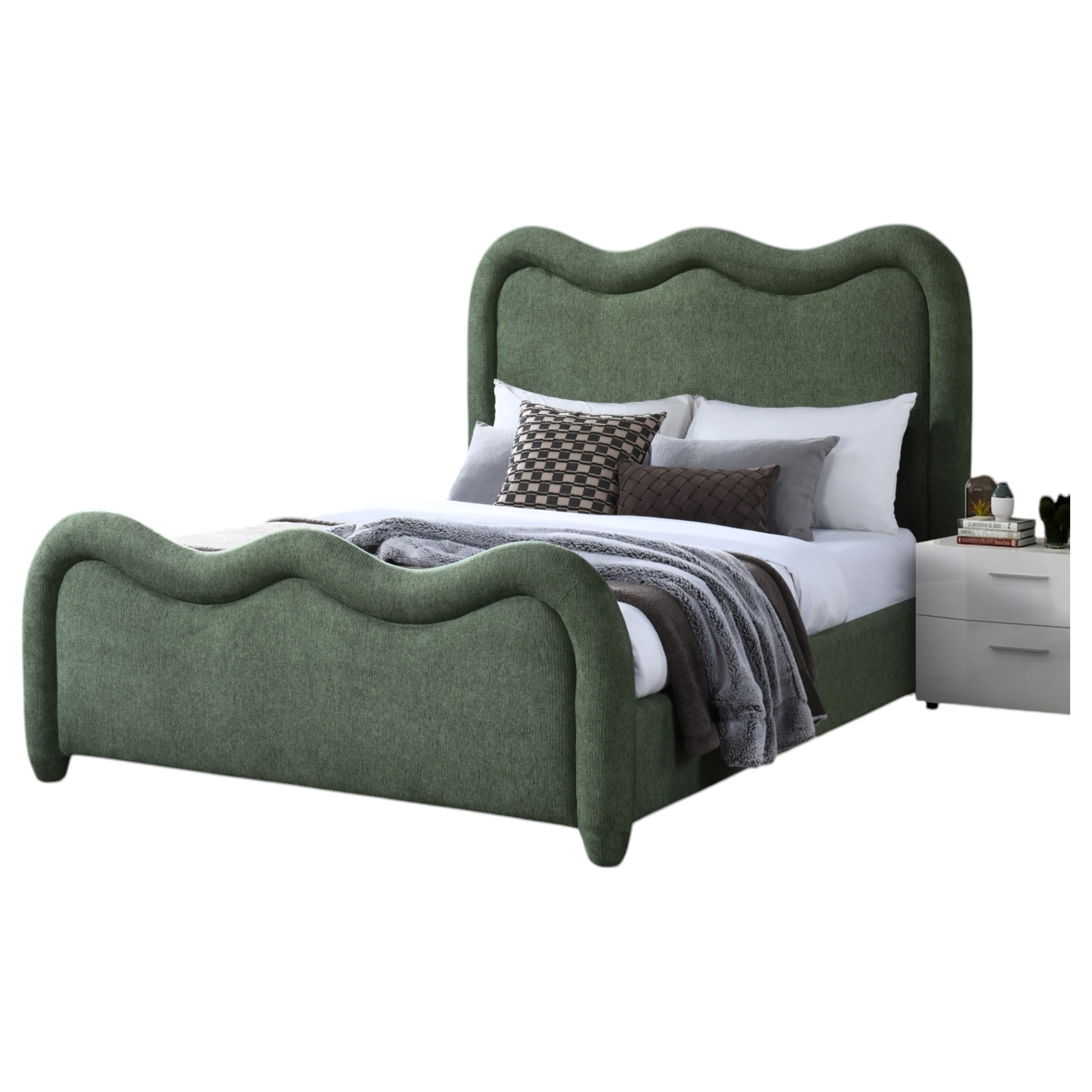 Eden King Bed Forrest Green - Image 4