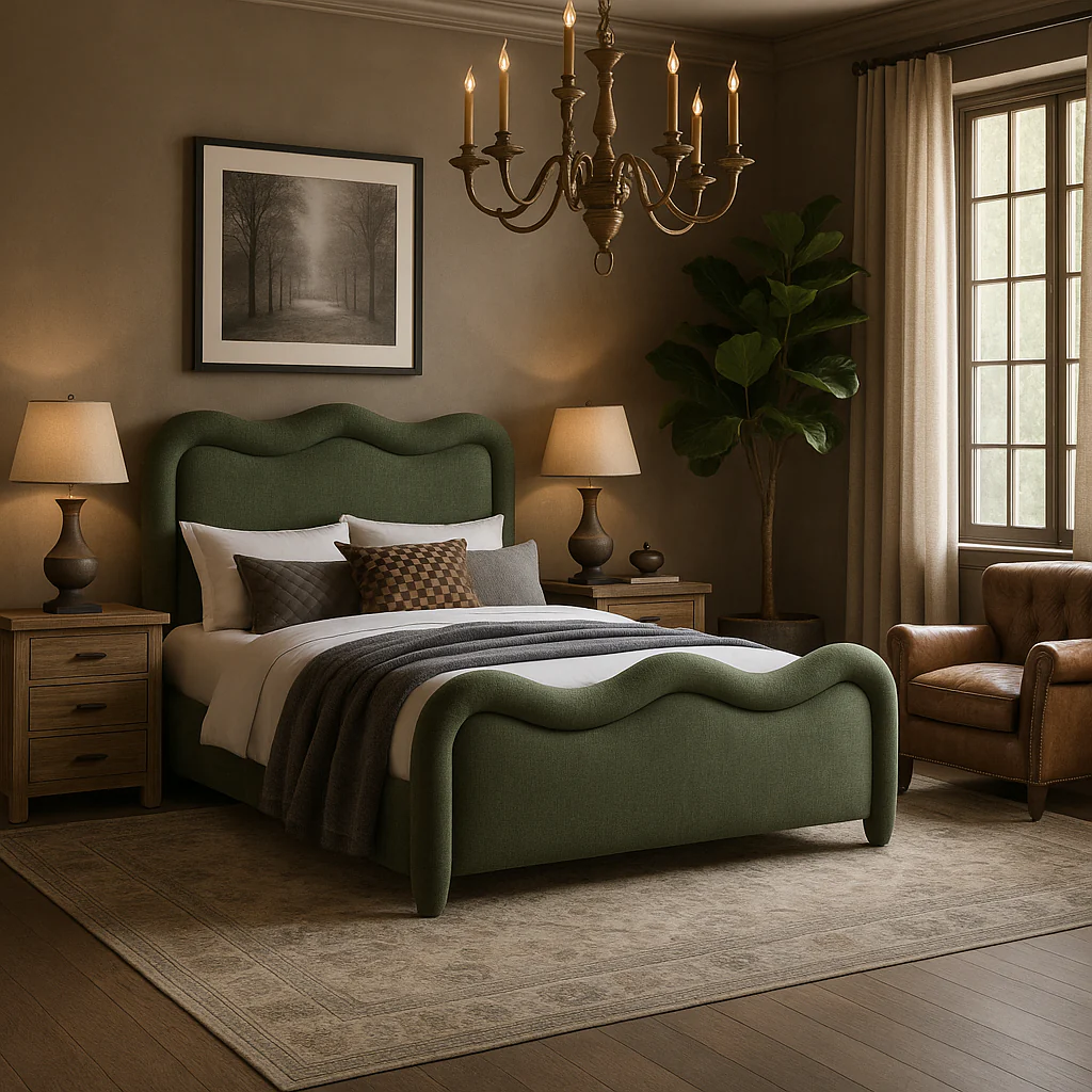 Eden Queen Bed Forrest Green - Image 3