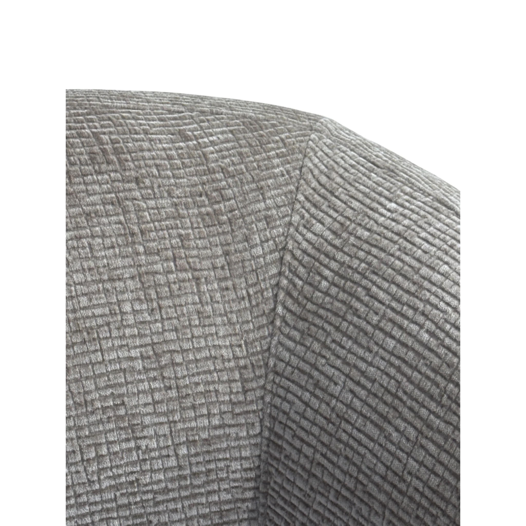 Puffy 3 Seater Sofa Textured Mushroom - Image 5
