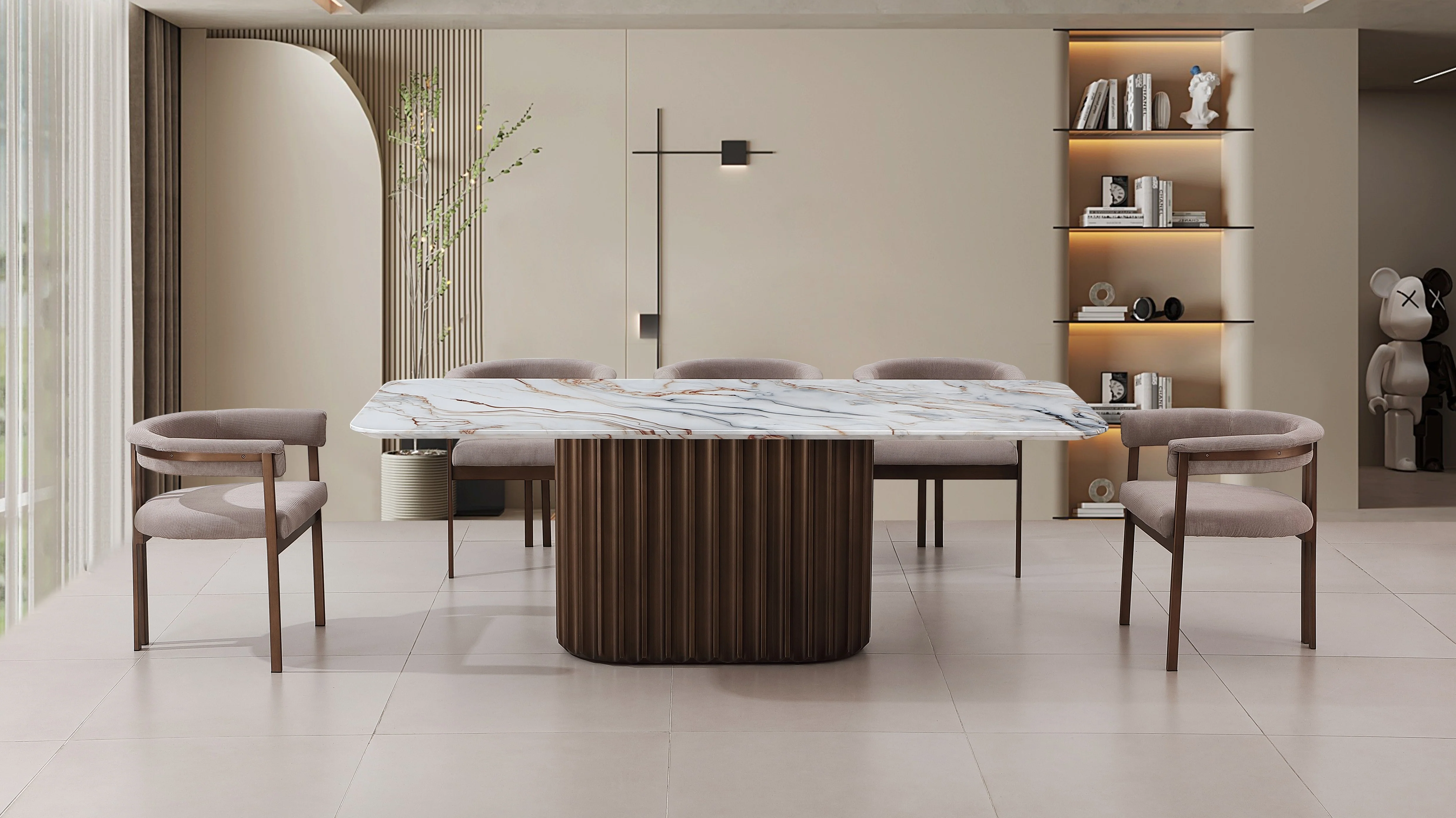 Sheikh Dining Chair Beige - Image 8