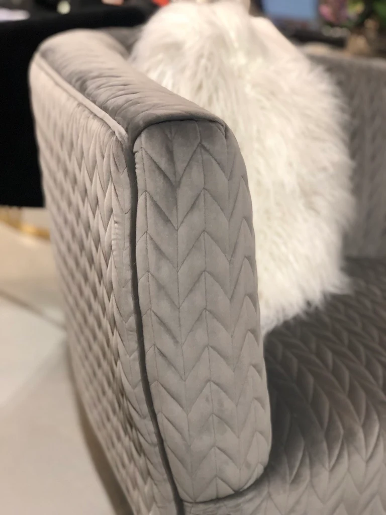 Zeta 3 Seater Sofa Grey - Image 3